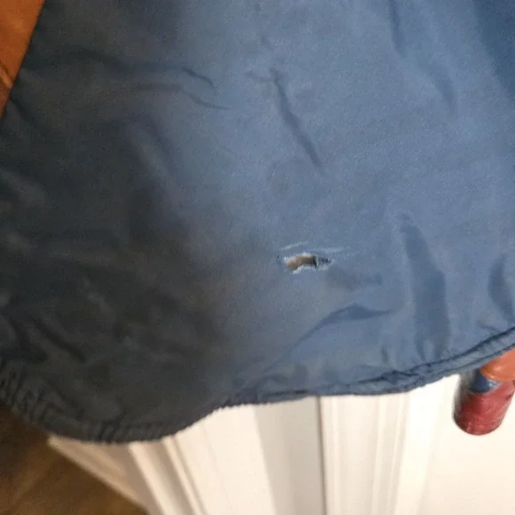 Vintage Korean Multicolor Leather Fish Scale Patchwork Jacket Womens L - Picture 13 of 16